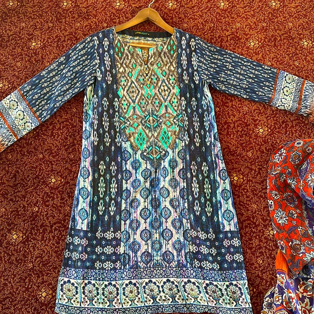 Chiffon Limelight Shirt/Kameez- Pakistani Suit